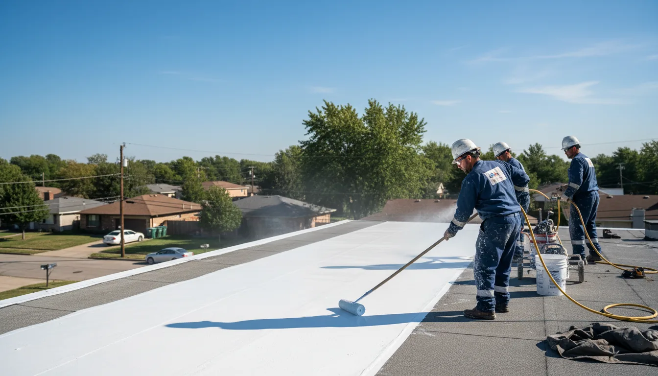 Commercial roof coating in Clarence, MO near me